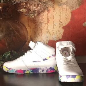 Colorful Kids High-Top Sneakers